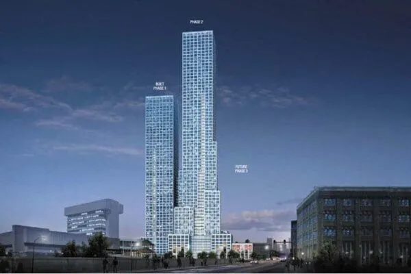 71-story high-rise under construction in Jersey City